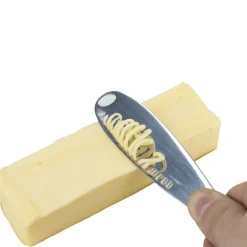 Couteau à beurre inox 4 fonctions L20,5cm (2 modèles)