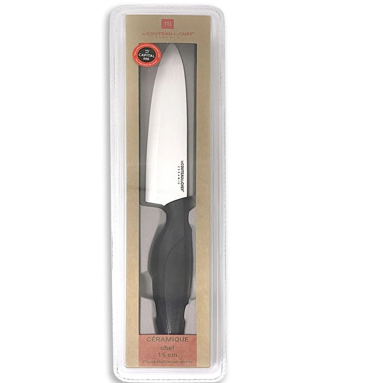 Couteau de chef lame céramique 15,5 cm < Gifi Sale