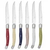 Couteau à steak inox et ABS x6 < Gifi