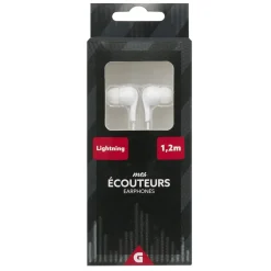 Écouteur filaire pour iphone avec micro L1,2m < Gifi Discount