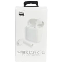 Écouteurs Bluetooth avec étui de charge blanc