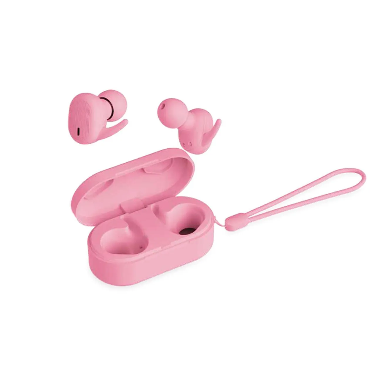 Écouteurs bluetooth tactile rose Xpert
