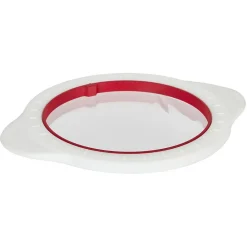 Couvercle alimentaire x2 blanc et rouge Ø13 et Ø16cm < Gifi Online