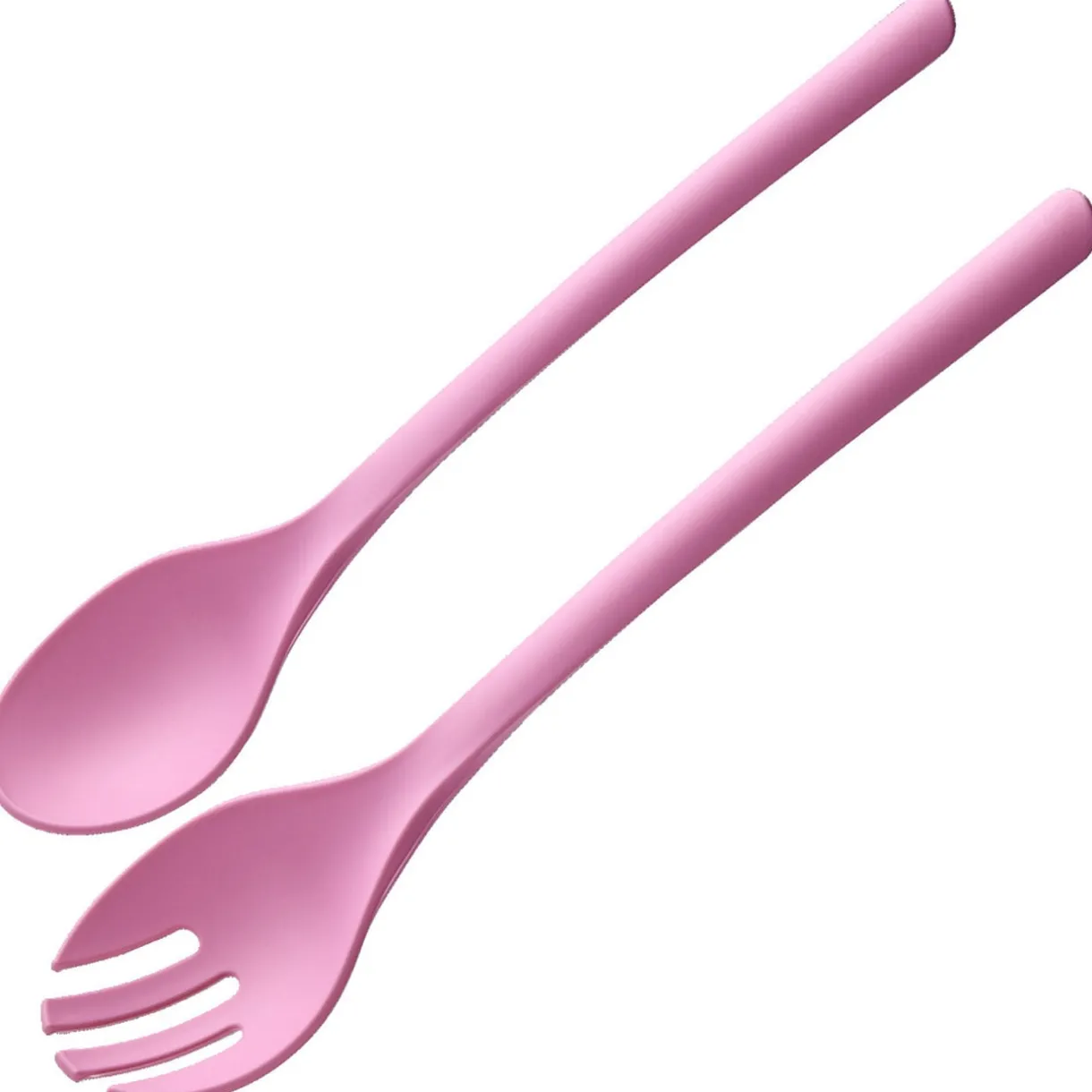 Couverts à salade x2 plastique rose L26,5cm < Gifi Outlet