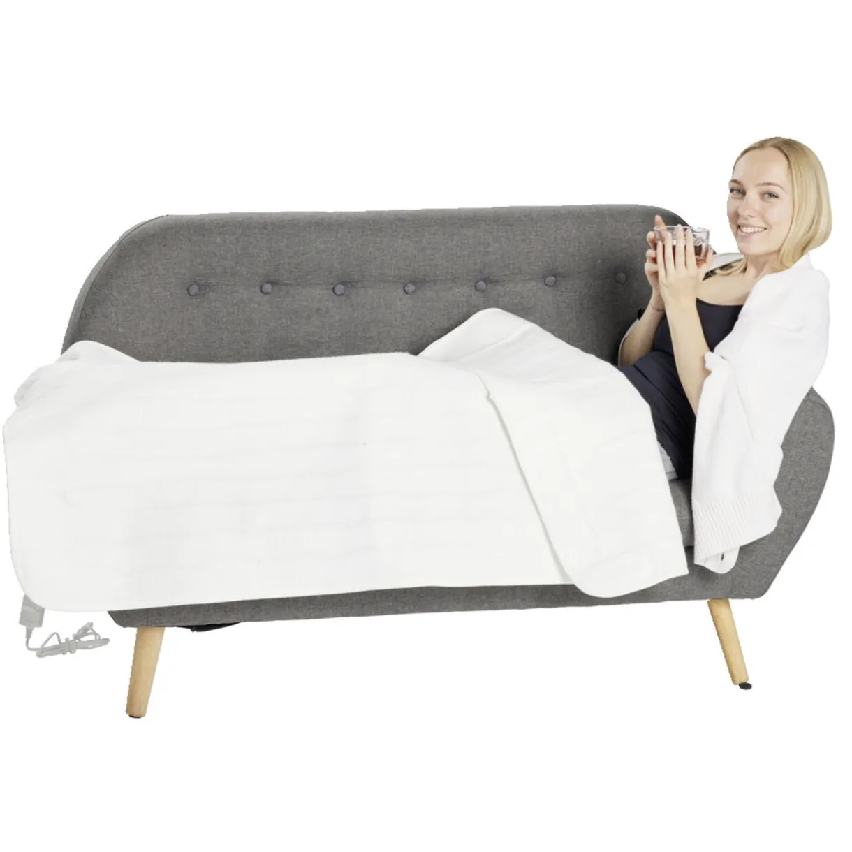 Couverture chauffante 80x150cm température réglable < Gifi New