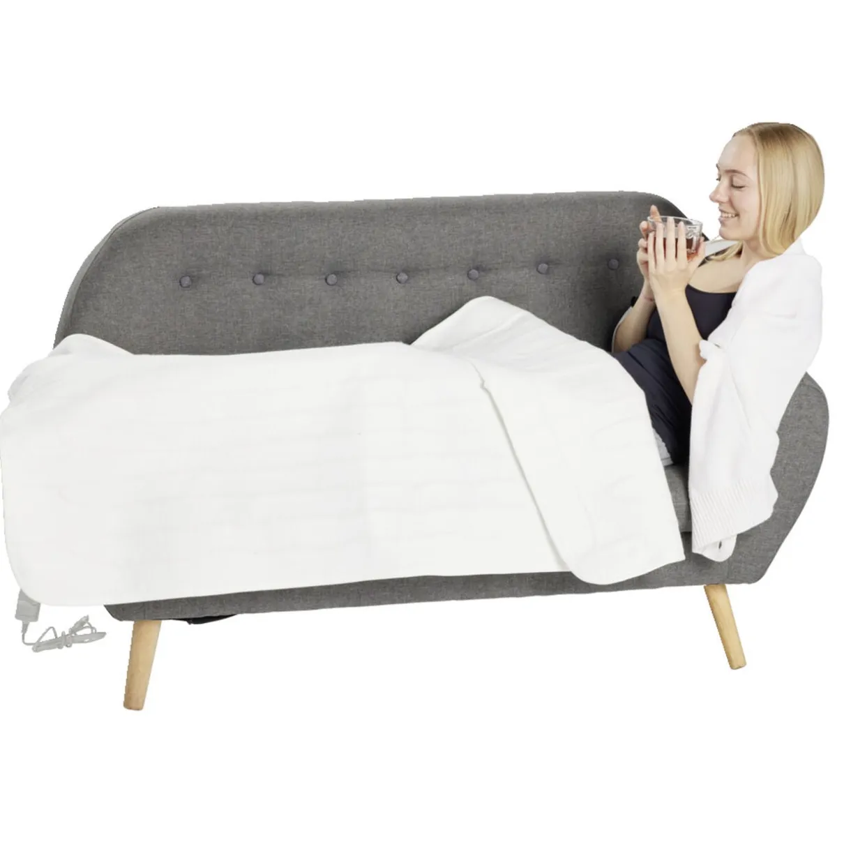 Couverture chauffante 80x150cm température réglable < Gifi New