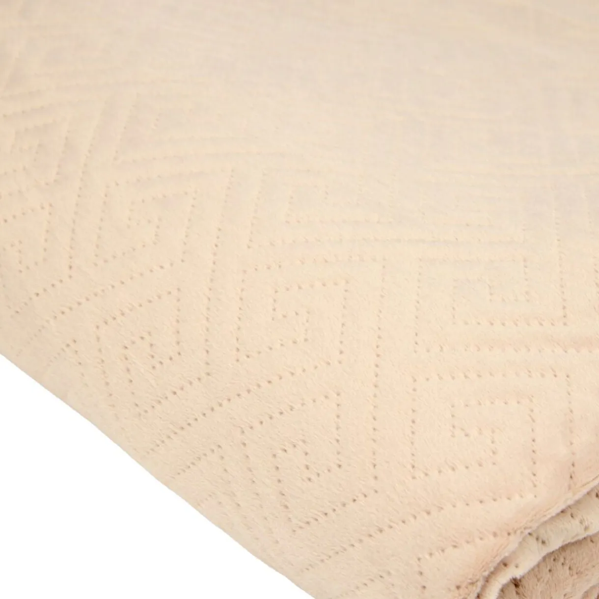 Couvre-lit 2 personnes velours matelassé 220x240cm (2 modèles) < Gifi Online