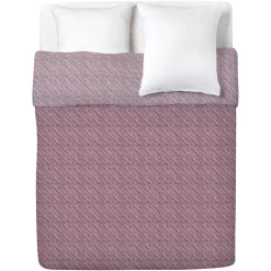 Couvre lit réversible rose 240x220cm