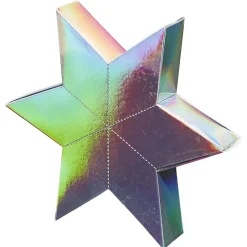 Crackers forme étoile argentée x6 < Gifi
