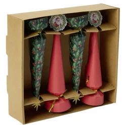 Crackers X4 pcs papier L21X5XH5 cm rouge et vert < Gifi Clearance