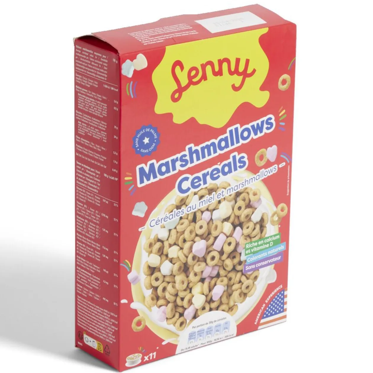 Céréales Lenny au miel avec marshmallows 325gr