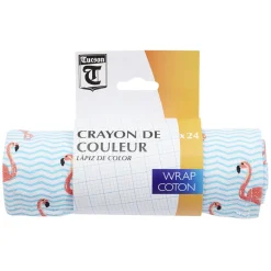 Crayon de couleur avec étui en coton x24 < Gifi Outlet