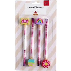 Crayon à papier avec gomme intégrée forme fantaisie L23,5cm x6 < Gifi Sale