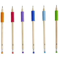 Crayon à papier HB avec grip et gomme x6 < Gifi New