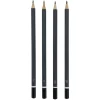 Crayons de bois graphiques 4 pièces HB/2H/H/2B H17cm < Gifi Clearance