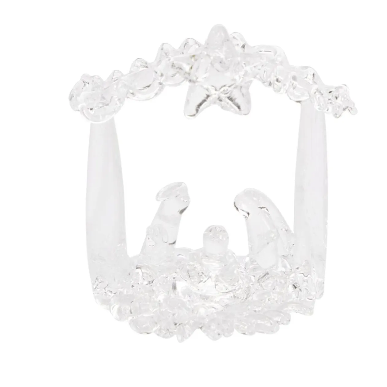 Crèche à suspendre en verre H7,5cm (6 modèles)