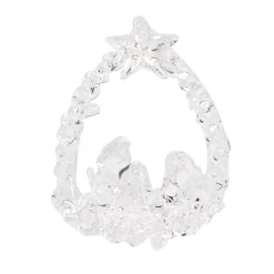 Crèche à suspendre en verre H7,5cm (6 modèles)