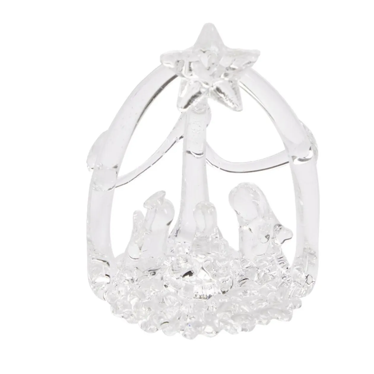 Crèche à suspendre en verre H7,5cm (6 modèles)