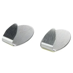 Crochet adhésif acier x2 Ø2,5cm gris < Gifi Sale