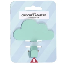 Crochet adhésif métal forme nuage 8,5x2xH11,4cm - 3 modèles < Gifi Hot