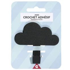 Crochet adhésif métal forme nuage 8,5x2xH11,4cm - 3 modèles < Gifi Hot