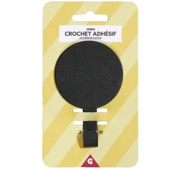 Crochet adhésif métal rond 8,5x14,4cm - 3 modèles < Gifi Online