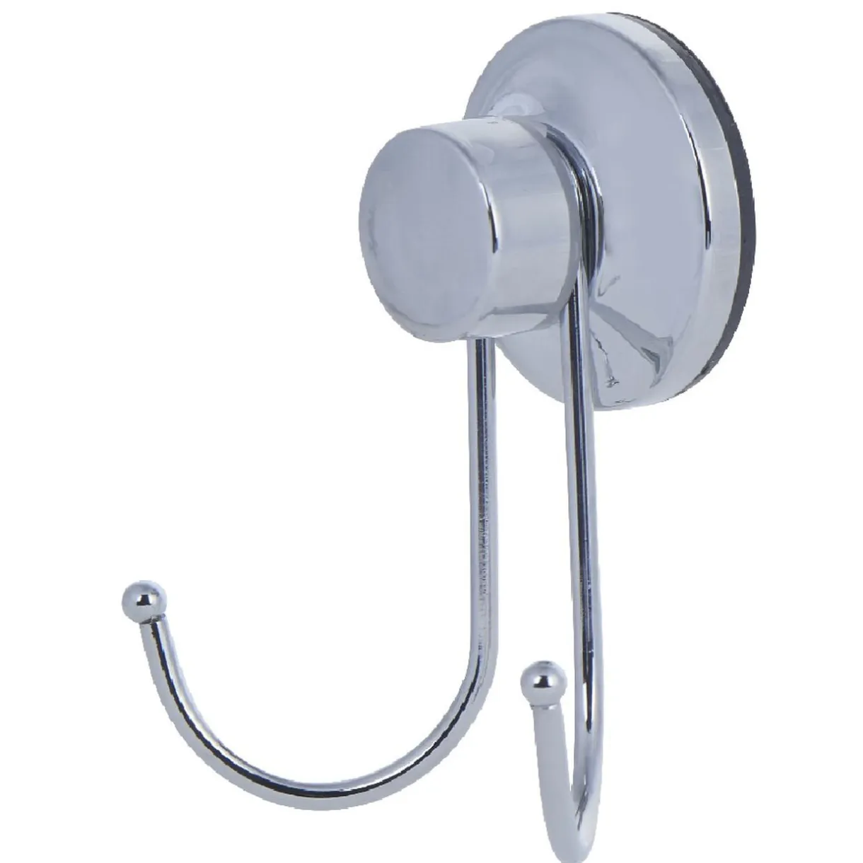 Crochet double à ventouse inox gris < Gifi Hot