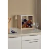 Cube à vin empilable bois chêne 12 bouteilles 36x29xH36cm