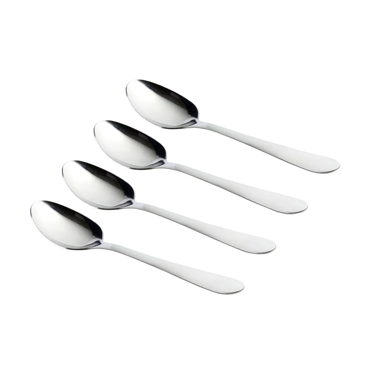 Cuillère à café en acier x4