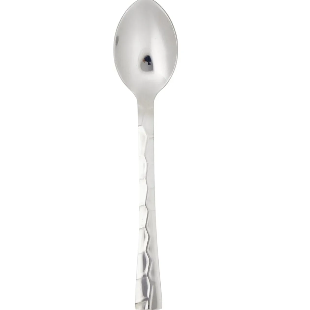 Cuillère à café inox L15,5cm manche acier facette