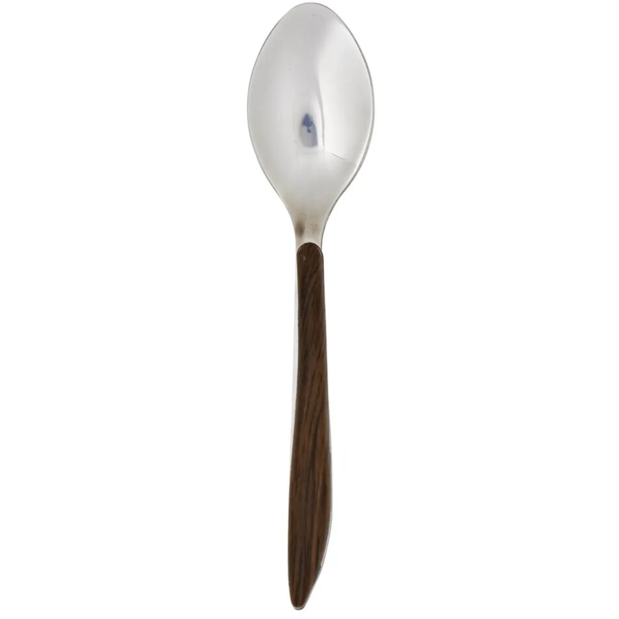Cuillère à café L13,5cm acier manche marron