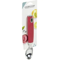 Cuillère à glace inox avec manche en polypropylène rouge < Gifi Best