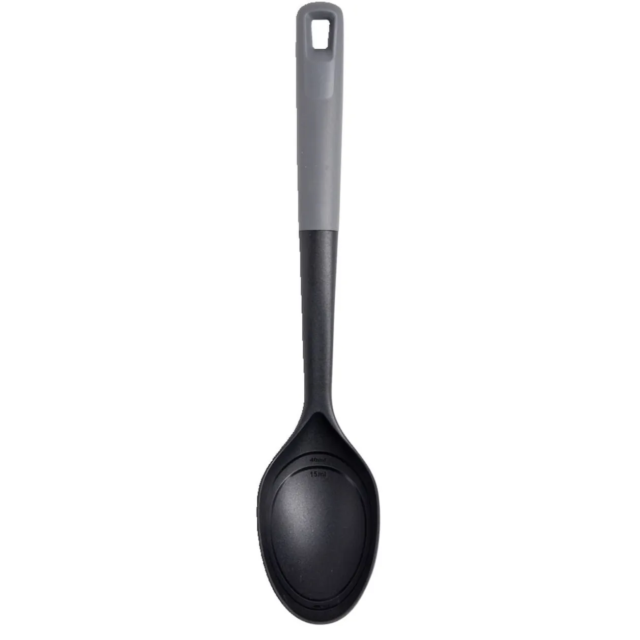 Cuillère à servir en plastique noir et gris L.33,5cm
