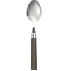 Cuillère à soupe acier x4 avec manche plastique gris L18cm < Gifi Discount