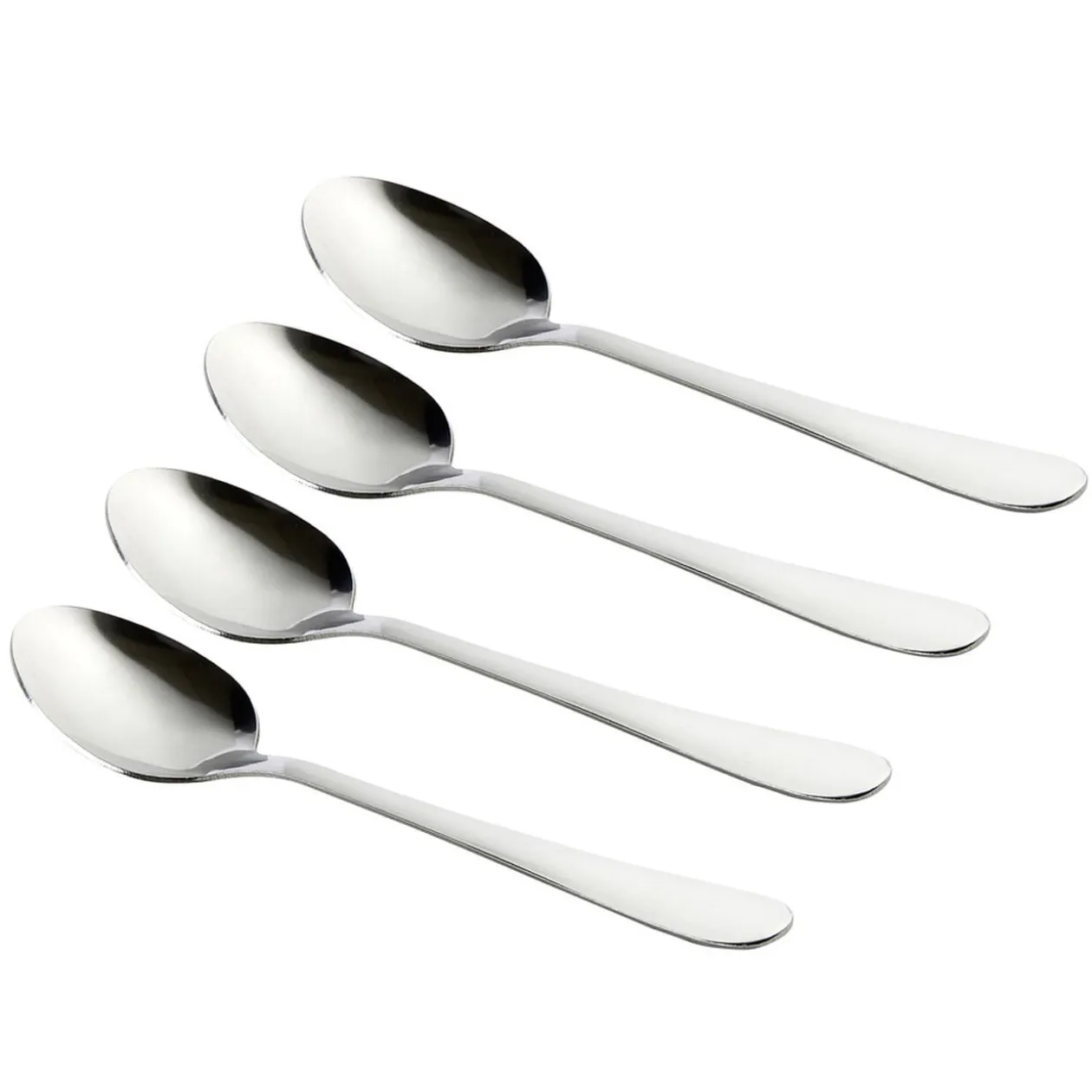 Cuillère à soupe en acier x4