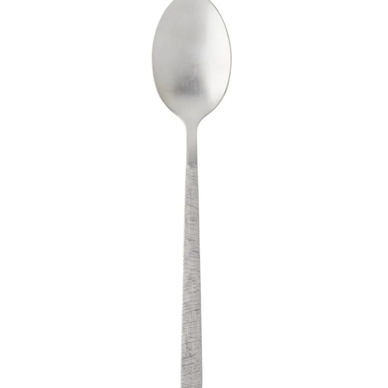 Cuillère à soupe inox L21cm manche acier graphite satiné