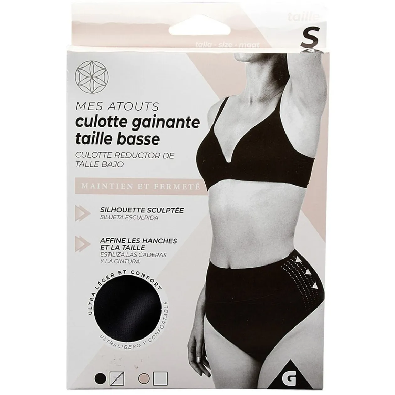 Culotte gainante taille basse femme