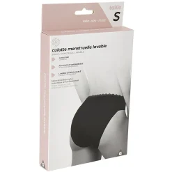 Culotte menstruelle lavable noir Taille S