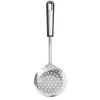 Écumoire en inox avec manche en plastique noir L.35cm