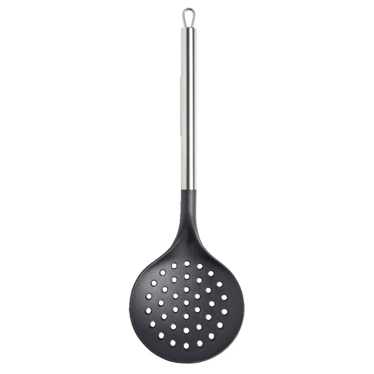 Écumoire en plastique avec manche en inox L.35cm