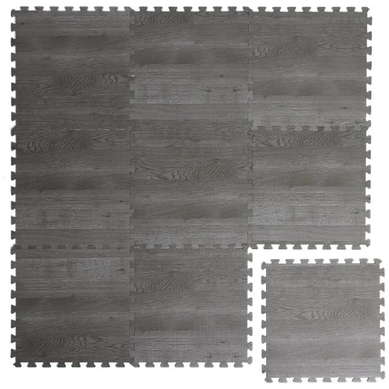 Dalle de protection piscine et spa x9 mousse parquet 50x50cm