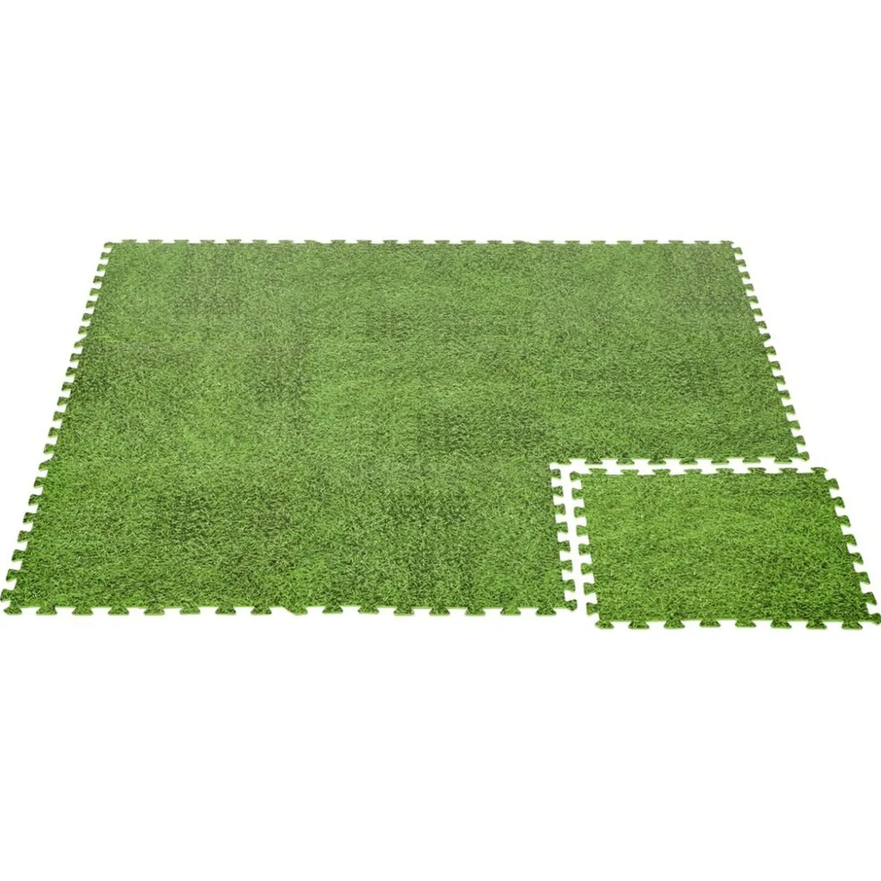 Dalle de protection piscine et spa mousse x9 gazon 50x50cm