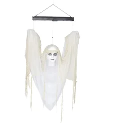 Dame blanche animée lumière et son décoration Halloween < Gifi New