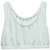 Débardeur crop top Femme tissu éponge gris < Gifi New