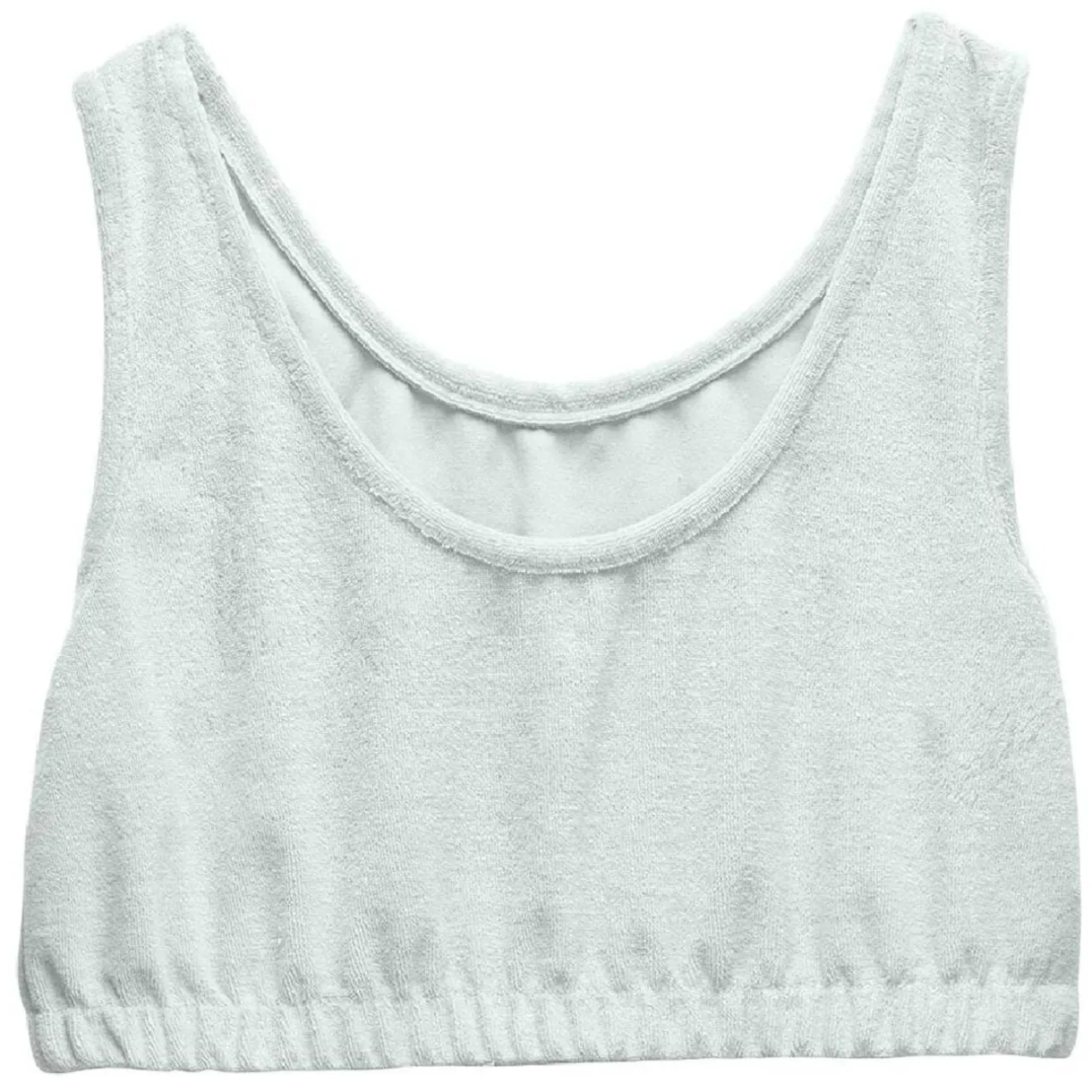 Débardeur crop top Femme tissu éponge gris < Gifi New