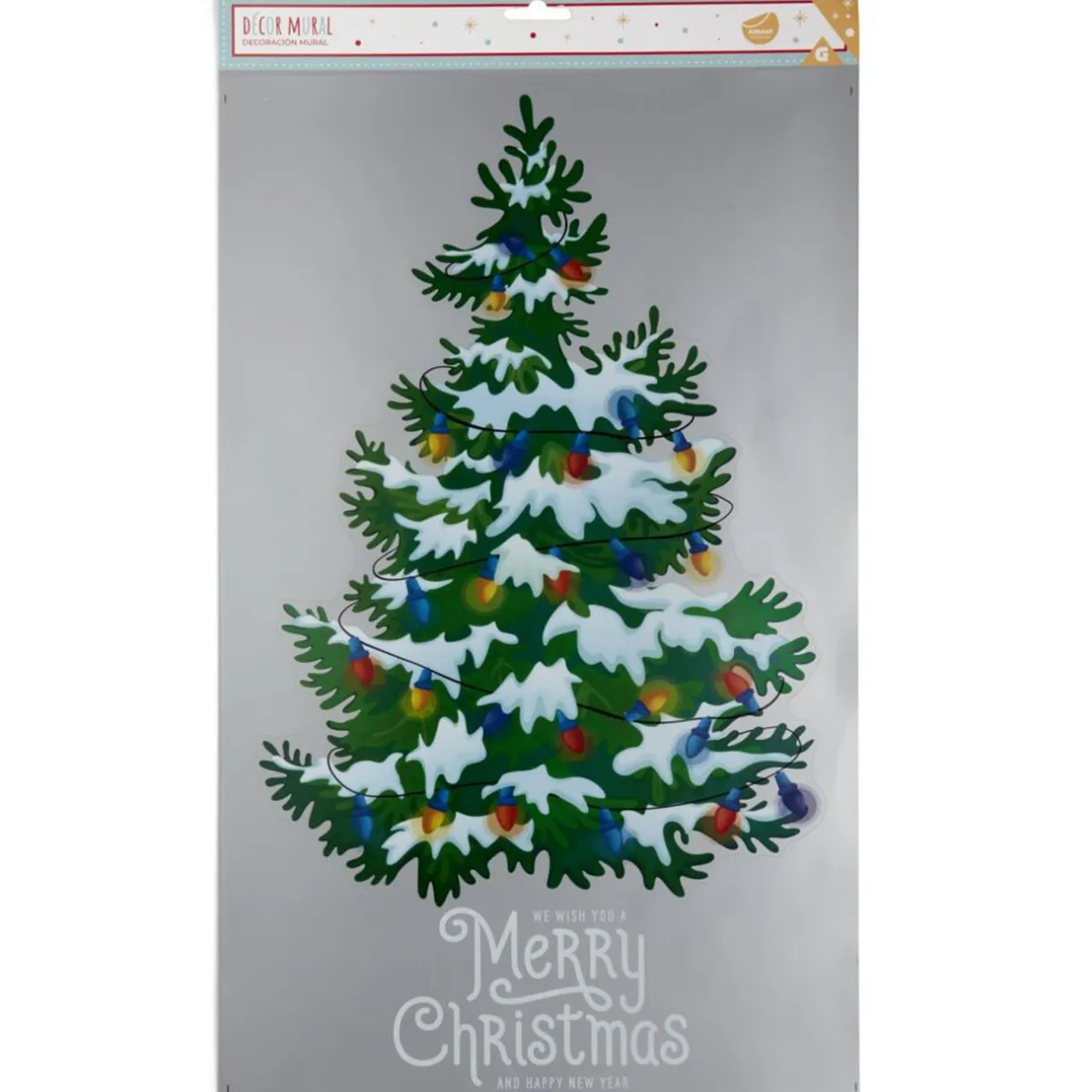 Décoration adhésive fenêtre et mur sapin de Noël repositionnable < Gifi