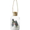 Décoration bocal lumineux avec scène de Noël H20cm < Gifi Discount