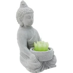 Décoration Bouddha avec plante et bougie < Gifi Clearance