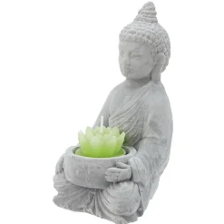 Décoration Bouddha avec plante et bougie < Gifi Clearance