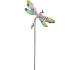 Décoration de jardin à planter libellule métal H60cm